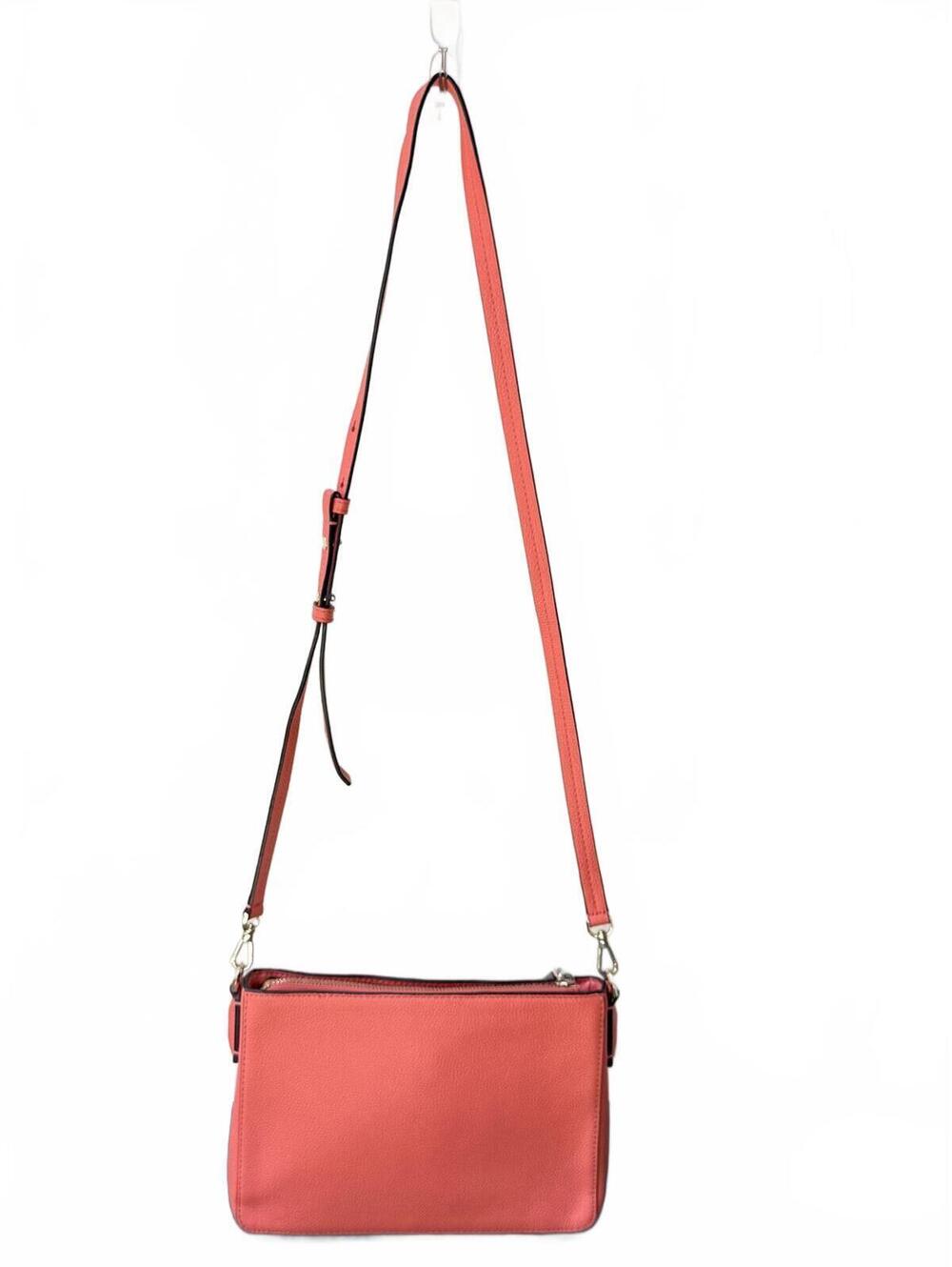 💥SOLD OUT💥Kate Spade Salmon Coral Pebbled Leather Crossbody Bag - Picture 3 of 9